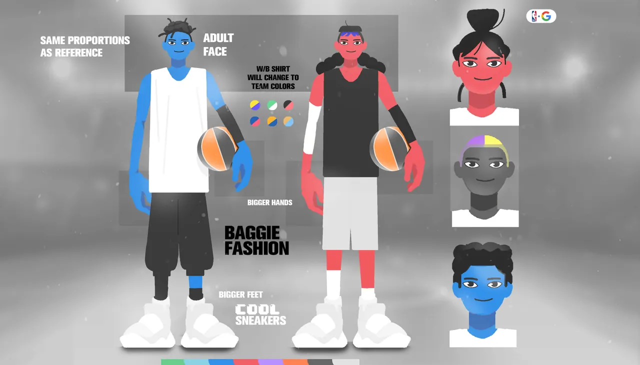 Google Pixel Arena — Character system